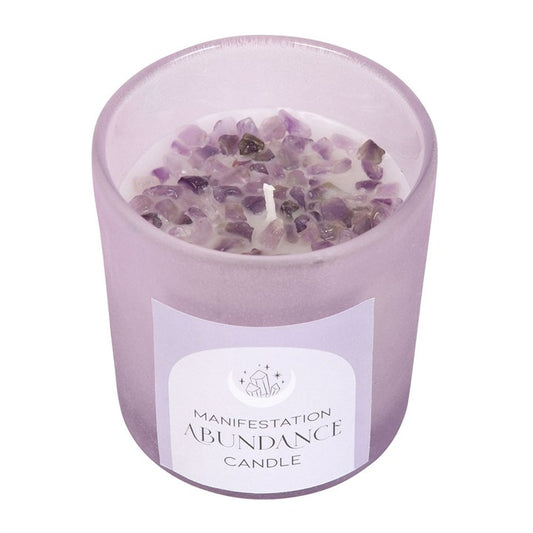 crystal infused candle